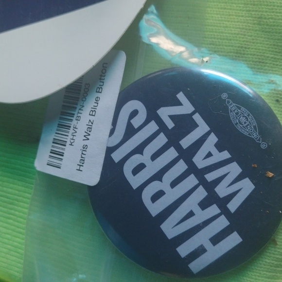 Harris Walz Button and W '04 Pin Set - Picture 3 of 3